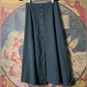 Evidence Grey Button Down Maxi Skirt